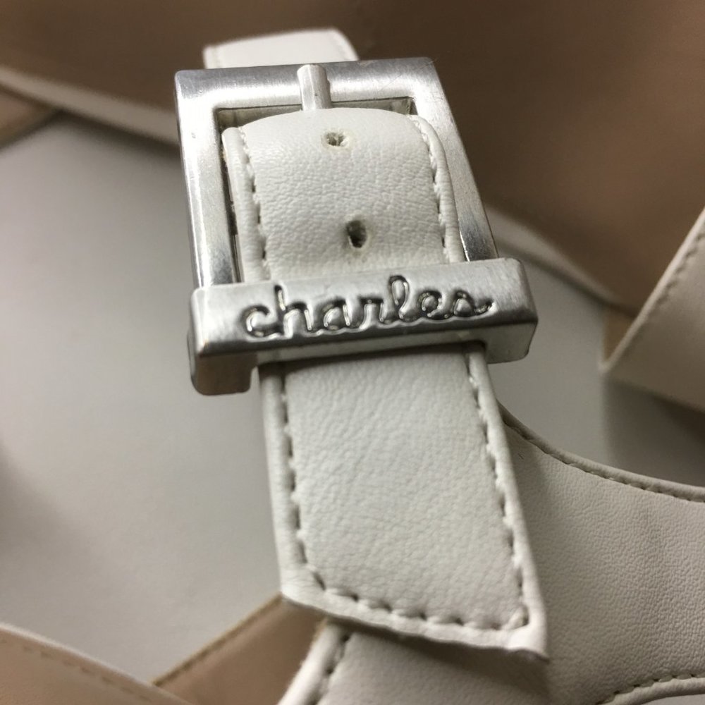 CHARLES BY CHARLES DAVID "Lambert" Cork heeled sandal - Picture 8 of 14